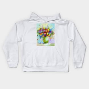 Bouquet of meadow flowers Kids Hoodie